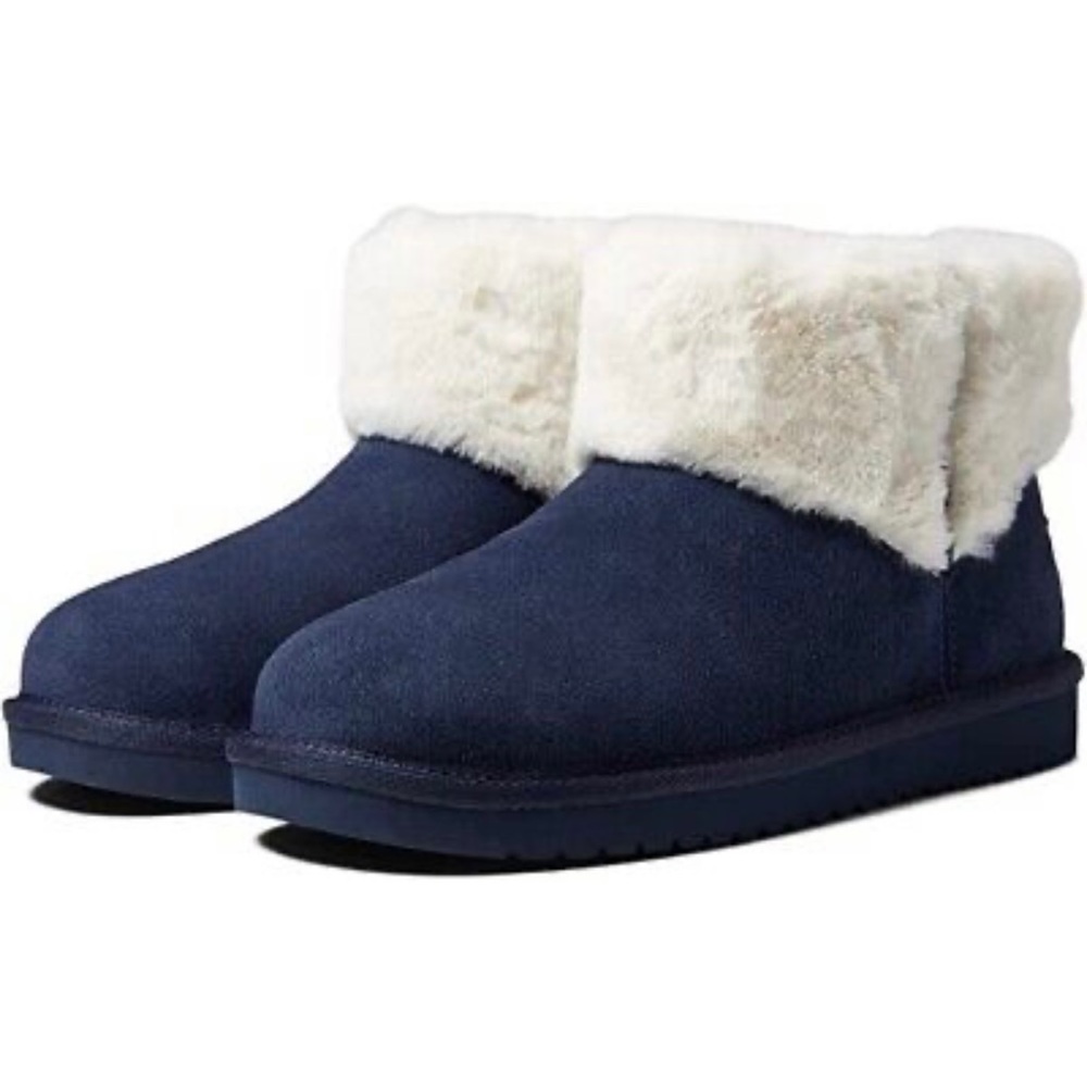 INSIGNIA BLUE KOOLABURRA UGG AUBREI MINI SUEDE BOOTS
